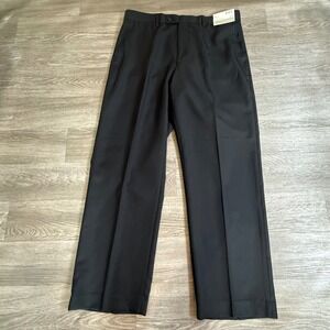 Louis Raphael Mens Black Monti Core Serge Tailored Dress Pants 36x30 NWT